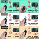 QIACHIP 12V 24V Wireless RF Remote Control Relay Switch Universal 2 Ch 433MHz Receiver Momentary or Toggle Switch with 2 Transmitters for Garage Door Openers LED Lights Motor Curtain by GreenHaven Gardens