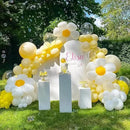 130pcs Mustard Yellow Balloons Different Sizes 18" 12" 10" 5" Lemon Yellow Latex Balloon Garland Arch Kit for Birthday Baby Shower Graduation Wedding Gender Reveal Party Decorations by CozyNest Decor