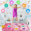 Unicorn Dance Mat Toys for 3-12 Year Old Girls, Dance Pad with LED Lights, Built-in Music, 6 Game Modes, Electronic Dancing Mat as Christmas Birthday Gift for 3 4 5 6 7 8 9+ Girls (Pink) by TinyTreasures Baby Boutique