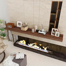 Fun Memories 72 Inch Floating Shelf, 12 Inch Deep Wall Shelf for Fireplace Mantel, Deep Storage Shelves for Home & Office, Wall Shelves with Invisible Bracket, Walnut, Set of 1 by CozyNest Decor