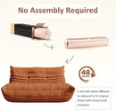 Bean Bag Chairs for Adults Giant Bean Bag Chair， 2 Seater with Memory Foam Filled Fireside Chair, Lazy Sofa Lounge Floor Sofa for Living Room, Bedroom, Office, No Assembly Required. (Orange) by CozyNest Decor
