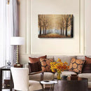 amatop Tree Wall Art for Living Room Hand-Painted Forest Oil Painting Framed Grove Artwork Autumn Landscape Canvas Picture for Living Room Bedroom Home Decorations Wall Decor Large 36"x24" by CozyNest Decor