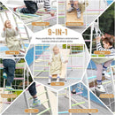 JAXPETY 9-in-1 Indoor Playground, Indoor Jungle Gym for Kids, Toddler Montessori Climbing Gym, Inside Play Gym with Slide, Swing, Monkey Bar, Ladder, Rings by TinyTreasures Baby Boutique