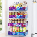 Magnetic Spice Rack for Refrigerator, Kitchen Organizer and Storage Shelf, Starry Sky(4 Pack) by CozyNest Decor
