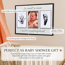 Inkless Hand and Footprint Kit, Baby Keepsake Plaque & Baby Shower Gifts - Ideal as Mom To Be Gift, Nursery Picture Frames, Clean Touch Hand and Footprint Kit (Style 2 - Design 3) by TinyTreasures Baby Boutique