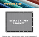 VICLLAX Shade Fabric Sun Shade Cloth with Every 2 FT Grommets for Patio Garden Pergola Cover Canopy 13x16 FT, Light Grey by GreenHaven Gardens