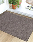 LUMI Ultra Thin Door Mat for Entryway, Low Profile Non Slip Rubber Backing Indoor Doormat, Easy Clean Welcome Entrance Mat for Inside House, Patio,Brown 24"x36" by CozyNest Decor