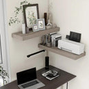 Deep Floating Shelves for Wall, 36W x 12D Rustic Large Floating Shelves Set of 2, 12'' Deep Grey Wood Floating Shelves for Living Room Bathroom Laundry Room Bedroom Kitchen Home Office - Grey by CozyNest Decor