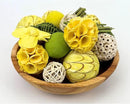 ANDALUCA Decorative Balls Bag Bowl Filler Home Decor (Yellow) by CozyNest Decor