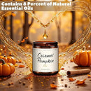 Auelife Fall Candle, Caramel Pumpkin Scented Candle – Fall Soy Candles for Home, Cozy Autumn Aromatherapy Candles, Sweet Pumpkin & Caramel Fragrance | Gift for Women, Home Décor by CozyNest Decor