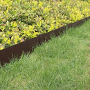 40" L x 8" H Metal Landscape Edging, Heavy Duty Galvanized Steel Garden Edging,6 Pack Steel Landscape Edging with Clips for Lawn, Flower Bed, Yard (Brown) by GreenHaven Gardens