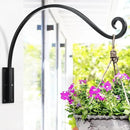 Qiang Ni Heavy-Duty Plant Hanger Outdoor: Hanging Plant Hook for Outside Basket - 22-Inch Wall Mount Plant Bracket for Bird Feeder… by GreenHaven Gardens