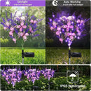 Kohlrabi Solar Garden Lights Outdoor, 6 Pack Solar Butterfly Lights Purple Lavender Gardening Gifts for Women, Purple Artificial Flower with Butterfly Garden Decor for Lawn Patio by GreenHaven Gardens