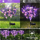 Solar Garden Lights Outdoor, 2 Pack Purple Lavender Solar Butterfly Lights Gardening Gifts for Women, Solar Artificial Flower with Butterfly Purple Garden Decor for Lawn Patio by GreenHaven Gardens