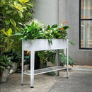 Metal Raised Garden Bed,Raised Planter Box with Legs,Herbs and Vegetables Planter Suitable for Outdoor Patio Deck and Porch (Gray) by GreenHaven Gardens