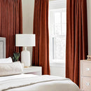 MIULEE Linen Curtains Soild 100% Blackout Thermal Insulated Burnt Orange Fall Curtains Grommet Room Darkening Curtains & Drapes for Living Room Bedroom Nursery 42 x 63, Rust Terracotta (2 Panels) by TinyTreasures Baby Boutique
