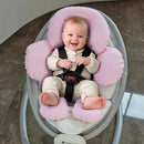 Pro Goleem Infant Car Seat Head Neck Body Support, Ultra-Soft Minky and Microfiber Newborn Car Seat Insert, Perfect for Car Seat, Stroller, 2-in-1 Reversible, Girls, Pink by TinyTreasures Baby Boutique