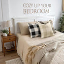 decorUhome Buffalo Plaid Check Throw Pillow Covers 12x20 Set of 2, Outdoor Lumbar Decorative Farmhouse Neutral Pillow Covers with Stitched Edge for Bed Couch Sofa, Black and White by CozyNest Decor