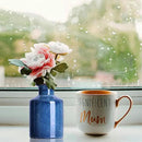 Blue Ceramic Vase Set of 3,Home Decorative Flower Vase,Small vase Set for Farmhouse Living Room Bedroom Tabletop Decor,Office Bookshelf Centerpiece Entrance Decoration by GreenHaven Gardens