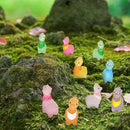 Poen 50 Pcs Resin Miniature Alpaca Figurines Glow in Dark Luminous Mini Animals Alpaca Llama for Garden Landscape Aquarium Dollhouse Decor(Cute Style) by GreenHaven Gardens