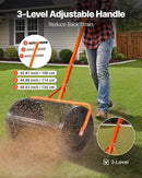 VEVOR Compost Spreader, 24 in Wide Peat Moss Spreader with T Shaped Handle, 3 Heights Adjustable, Powder-Coated Steel Garden Peat Moss Roller, Heavy Duty Grass Seed Spreaders for Planting Seeding by GreenHaven Gardens