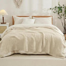 EMME Cotton Blanket King Size for Bed Soft Muslin Blankets 108"x90" Lightweight Breathable Layering Bedspread Coverlet All Season Gauze Blanket, Light Tan by CozyNest Decor