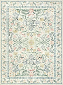 Wonnitar Large Rugs for Living Room, Soft Washable Floral 9x12 Area Rug for Bedroom, Boho Non-Shedding Foldable Carpet for Kids Playroom Apartment Home Decor by TinyTreasures Baby Boutique