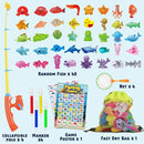 CozyBomB™ Magnetic Fishing Toys Game Set for Kids | Water Table Bathtub Kiddie Pool Party & Pole Rod Net, Plastic Floating Fish Toddler Color Ocean Sea Animals Birthday Age 3 4 5 6 Year by TinyTreasures Baby Boutique