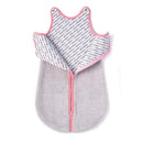 baby deedee Sleep Nest Teddy Baby Sleeping Bag, Gray Bubble Gum, Medium (6-18 Month) by TinyTreasures Baby Boutique