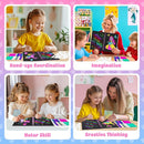 homicozy Art & Craft Activity for Kids: Foil Fun Unicorns and Princess & Scratch Art Book 2-in-1,No Mess Art Crafts for Girls,DIY Creative Activity Kit,Gifts for Girls Ages 4,5,6,7,8,9, Travel Toys by TinyTreasures Baby Boutique