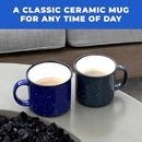 Set of 16 Ceramic Campfire Mugs – 15 Oz, Cobalt Blue – Coffee & Tea Cups for Home, Work, Travel, Camping – Customizable, Great for DIY, Events, Companies by CozyNest Decor