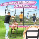 BCAN 8FT 10FT 12FT 14FT 15FT 16FT Recreational Trampoline with Enclosure for Kids Adults, ASTM Approved, Outdoor Trampolines with Ladder for Kids by TinyTreasures Baby Boutique