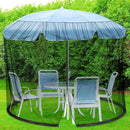 Windyun 2 Pcs 7 to 10 ft Patio Umbrella Mosquito Netting with Double Zipper Door, Screen Universal Hanging Mosquito Net for Patio Polyester Mesh Umbrella Screen for Outdoor and Patio Tables(Black) by GreenHaven Gardens