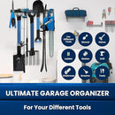 48'' All-Metal Garage Tool Organizer Wall Mount – Heavy-Duty Tool Rack Holds 450 lbs, Adjustable Hooks for Garage, Yard, and Garden Equipment by GreenHaven Gardens
