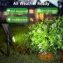 JSOT Outdoor Spotlights - Solar Spot Light Solar Lights Outdoor Waterproof Landscape Spotlights Decoration for Outside Garden Yard Driveway Tree (Cool White, 2 Pack) by GreenHaven Gardens