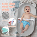 Waterproof Baby Changing Pad, Lightweight and Portable Changing Table with Strap for Changing Diaper, Dresser, Changing Table, Bed, Wipeable Changing Pad, Grey by TinyTreasures Baby Boutique