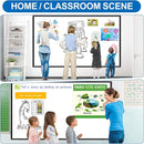 H-Qprobd Large White Board Dry Erase Board for Wall 72"X40" Magnetic Whiteboard with Long Pen Tray, Presentation Dry Erase Boards for Office, Classroom, School, Home by TinyTreasures Baby Boutique