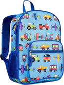 Wildkin ECO rPET Kids Backpack – Recycled, Padded, Adjustable for School & Travel – Trains, Planes & Trucks by TinyTreasures Baby Boutique