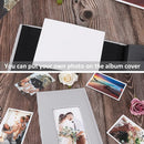 RECUTMS Photo Albums 4x6 Hold 300 Photos Black Pages PU Leather Pocket Album Small Photo Album 4x6 Picture Book for Christmas Gift Wedding Birthday Family Anniversary Baby albums (Silver) by TinyTreasures Baby Boutique