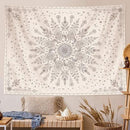 Lunerfex Boho Floral Tapestry Mandala Wall Tapestry, Cute Tapestries for Bedroom Beige Flower Tapestries Wall Hanging for Bedroom Living Room Decor Beige-1 70"x90" by CozyNest Decor