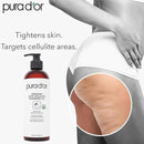 PURA D'OR 16 Oz Organic Anti-Cellulite Massage Oil - Lemon Peel, Moringa, Grape Seed, Grapefruit & Eucalyptus Oils - Skin Firming & Tightening for Active Individuals & Aging Adults by CozyNest Decor