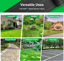 Driveway Fabric for Weed Control – 13FT x 150FT with Staples, Heavy-Duty Weed Barrier, Durable Landscape Fabric 3.5OZ for Garden, Gravel, Pathways, Erosion Control, Construction, and Outdoor Projects by GreenHaven Gardens
