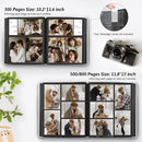 Popotop Photo Album 4x6 800 Pockets with Leather Hardcover Cover, Large Photo Album Binder Book with 80Pcs Pages for Family Travel Wedding Baby Gifts by TinyTreasures Baby Boutique