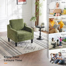 VINGLI Accent Chair for Living Room Chairs Olive Green Reading Chair for Bedroom Scooped Arm Chair Mid Century Modern Accent Chairs Upholstered Comfy Chair for Apartment, Waiting Room by CozyNest Decor