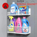 Magnetic Basket Fridge Organizer Wire Bins Pencil Holder Whiteboard Accessories Home Kitchen Organization (White-Low) by CozyNest Decor