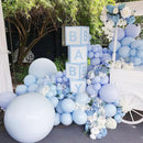 130pcs Light Blue Balloons Different Sizes 18" 12" 10" 5" Baby Blue Balloons for Boys Girls Birthday Baby Shower Gender Reveal Wedding Children's Day Decorations by CozyNest Decor