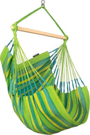 LA SIESTA® - Medium Basic Domingo Hammock Chair & TreeMount - Weather & Tear Resistant Hanging Chair w/Suspension Kit for Trees Beams & Posts - Bedroom Patio Outdoor Indoor Hammock Chair - Lime by GreenHaven Gardens
