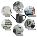 Metal Watering Can for Indoor Houseplants Outdoor Garden Long Sprout Water Can for Succulents Herb Bonsai Modern Garden Tool 33.8oz/1000ml (Dashing Black) by GreenHaven Gardens