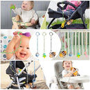 Toy Straps for Baby,RTMOK Silicone Setpacifier Clip,Applies to Car Seat Toy,Teether Toy,High Chair,Stroller Accessories,Baby Toy Clips,Cribs,Rocking Chair by TinyTreasures Baby Boutique