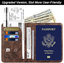 Passport Holder Cover Wallet Travel Essentials Leather Rfid Blocking Case Vacation Luggage Must Haves Travel Accessories for Men Women (116